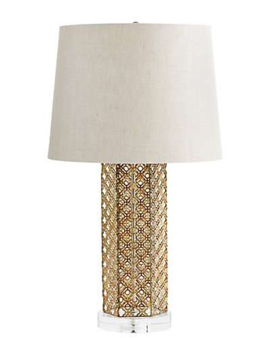 Rugs & Lighting * | Cyan Design Woven Gold Table Lamp Home